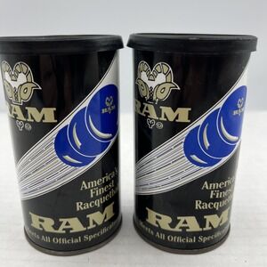 Vintage‎ Ram Racquetball 2 cans SEALED Balls Marty Hogan plays (4 balls)